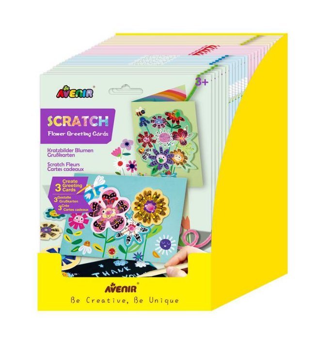 Expositor 20U Tarjetas de Felicitación Scratch Avenir