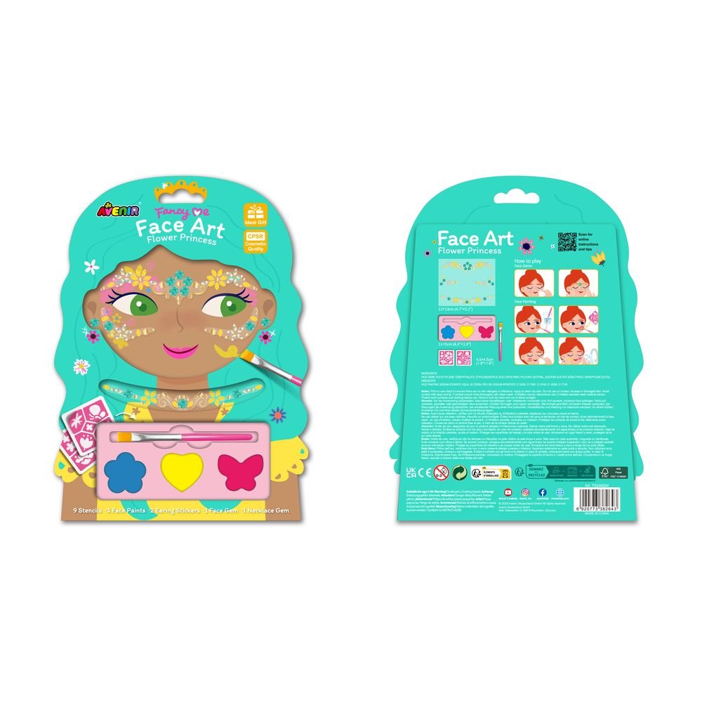Set Fancy Me Arte Facial Princesa Flor - Avenir OTC