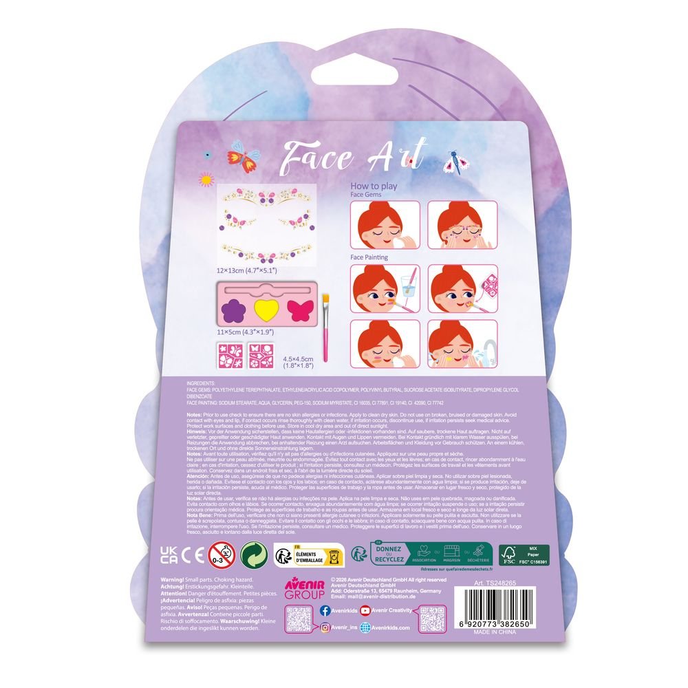 Set Fancy Me arte facial Princesa Mariposa - Avenir