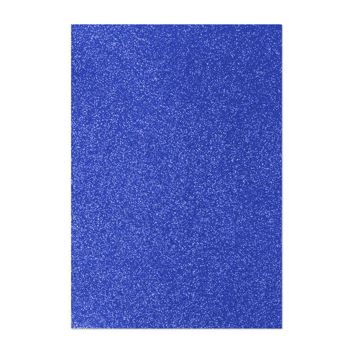 Paq/5 laminas goma eva 40x60cm 2cm. purpurina azul