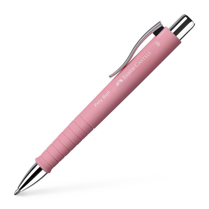 BOLIGRAFO FABER CASTELL POLY BALL XB ROSA | 5 UNIDADES | (FABER CASTELL)