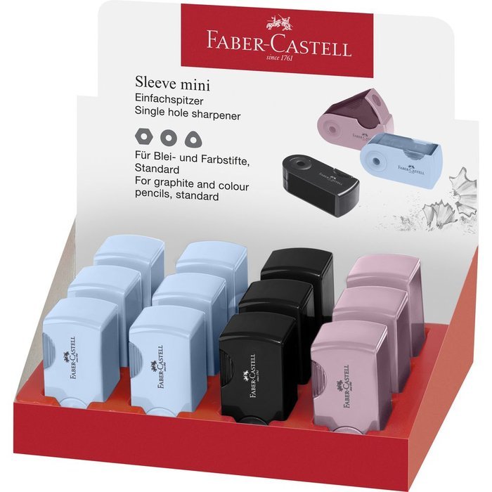 Expositor 12 Afilalapiz Faber Castell Sleeve Mini Colores S Imagen principal del producto
