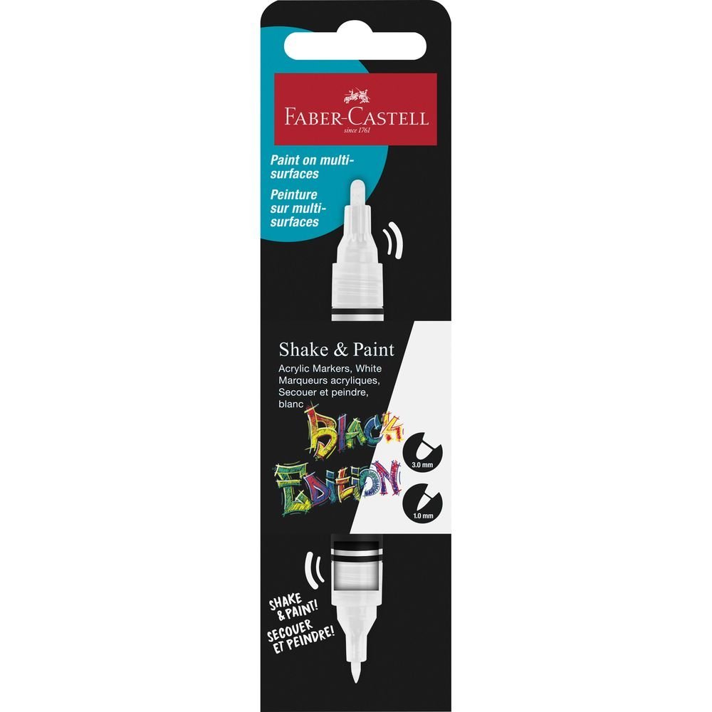 Rotulador Faber Castell Acrilicos Black Edition Blanco