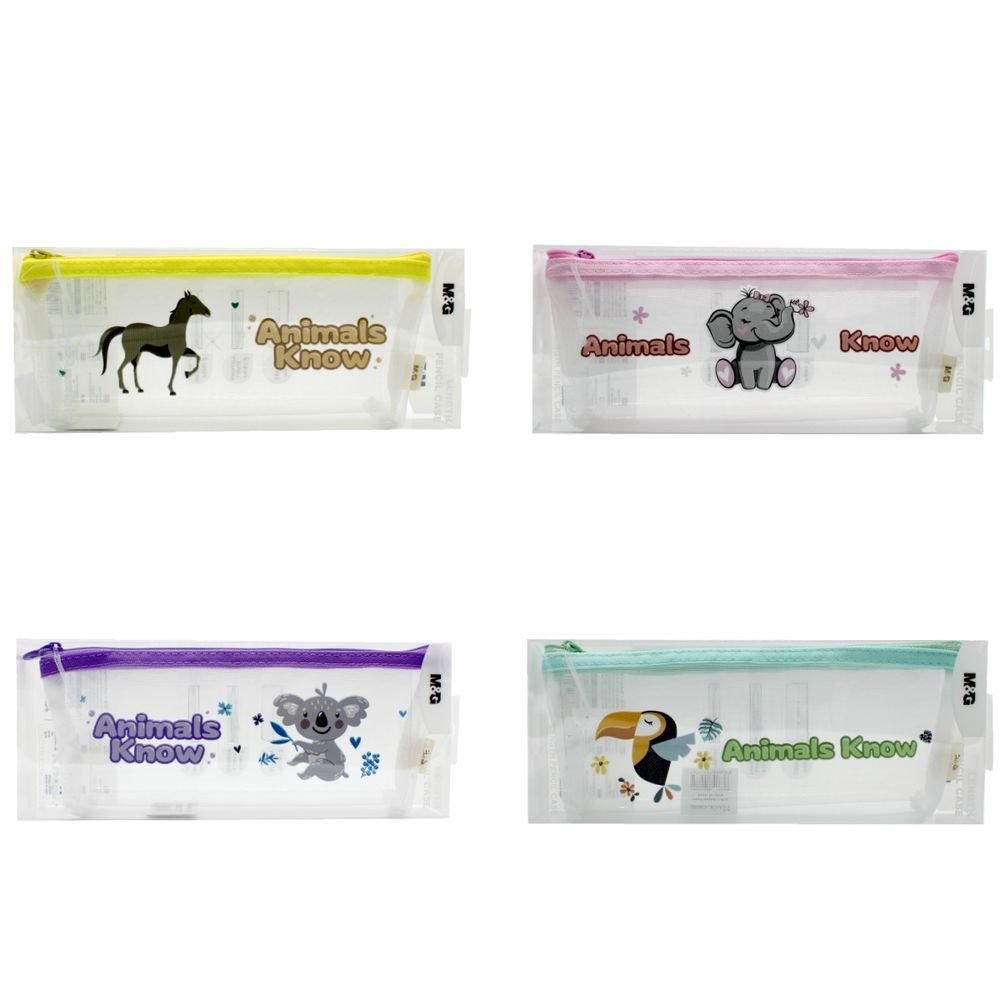 PORTATODO TRANSPARENTE ANIMALS KNOW REJILLA SURT, | M&G Imagen principal del producto