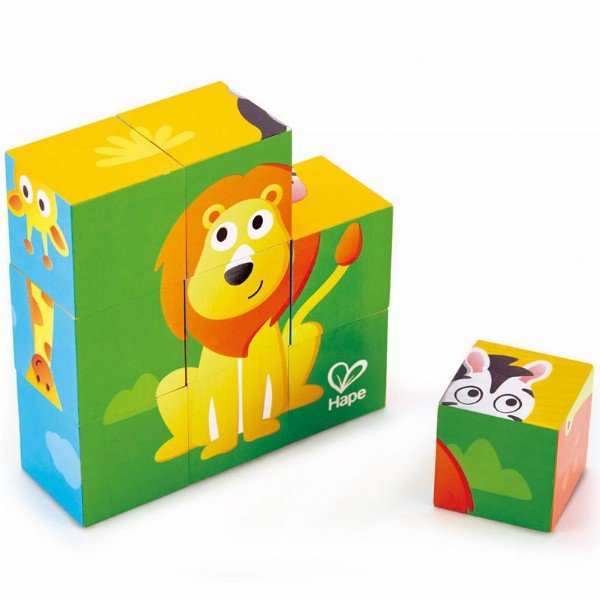 Puzzle bloques selva Hape Pack 2-49 piezas madera infantil Imagen principal del producto