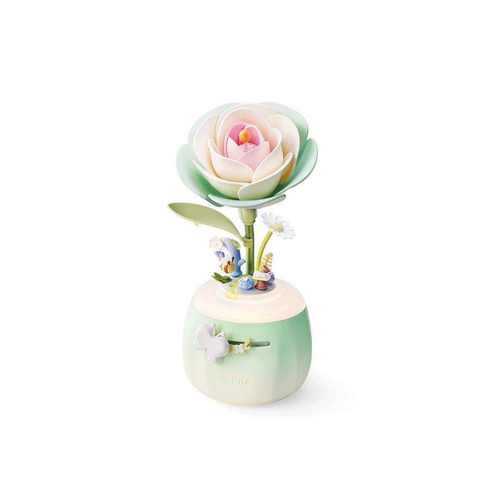 Kit de Montaje Lámpara Floral Minty Camelia ROLIFE MADNESSTOYS MAQUETAS Imagen principal del producto