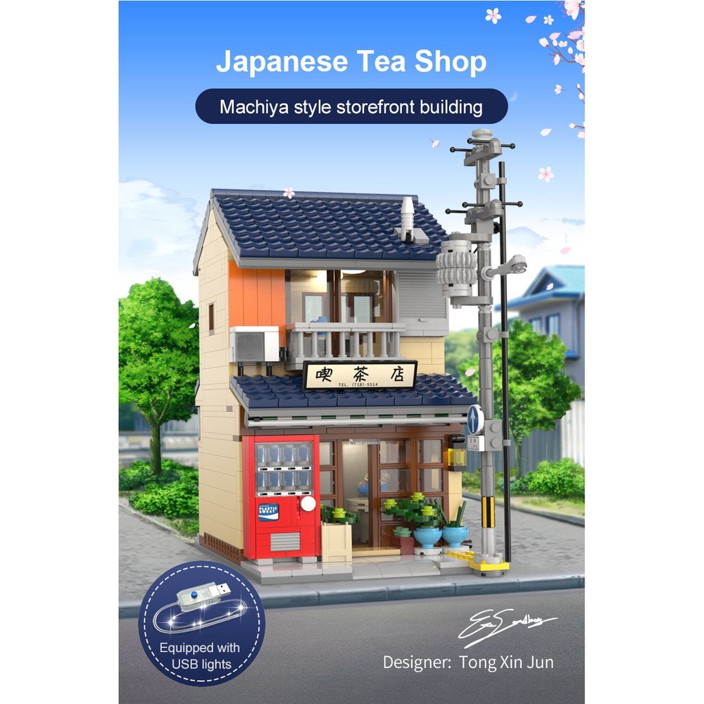 Juego Construcción Tea House - 1200 piezas DEQUBE