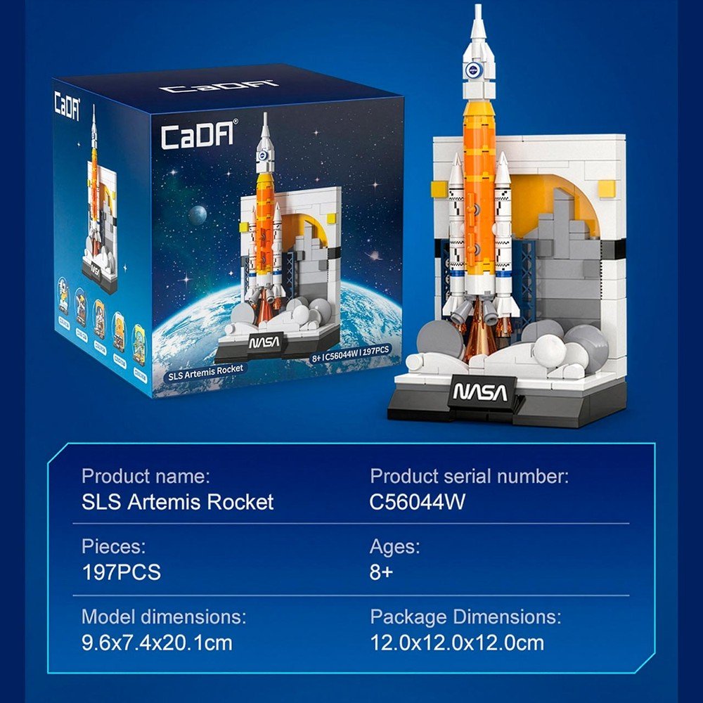 Juego construcción NASA cohete Artemis Deqube