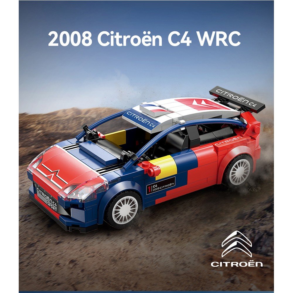 Juego construcción Citroën C4 WRC 2008 1:24 DEQUBE