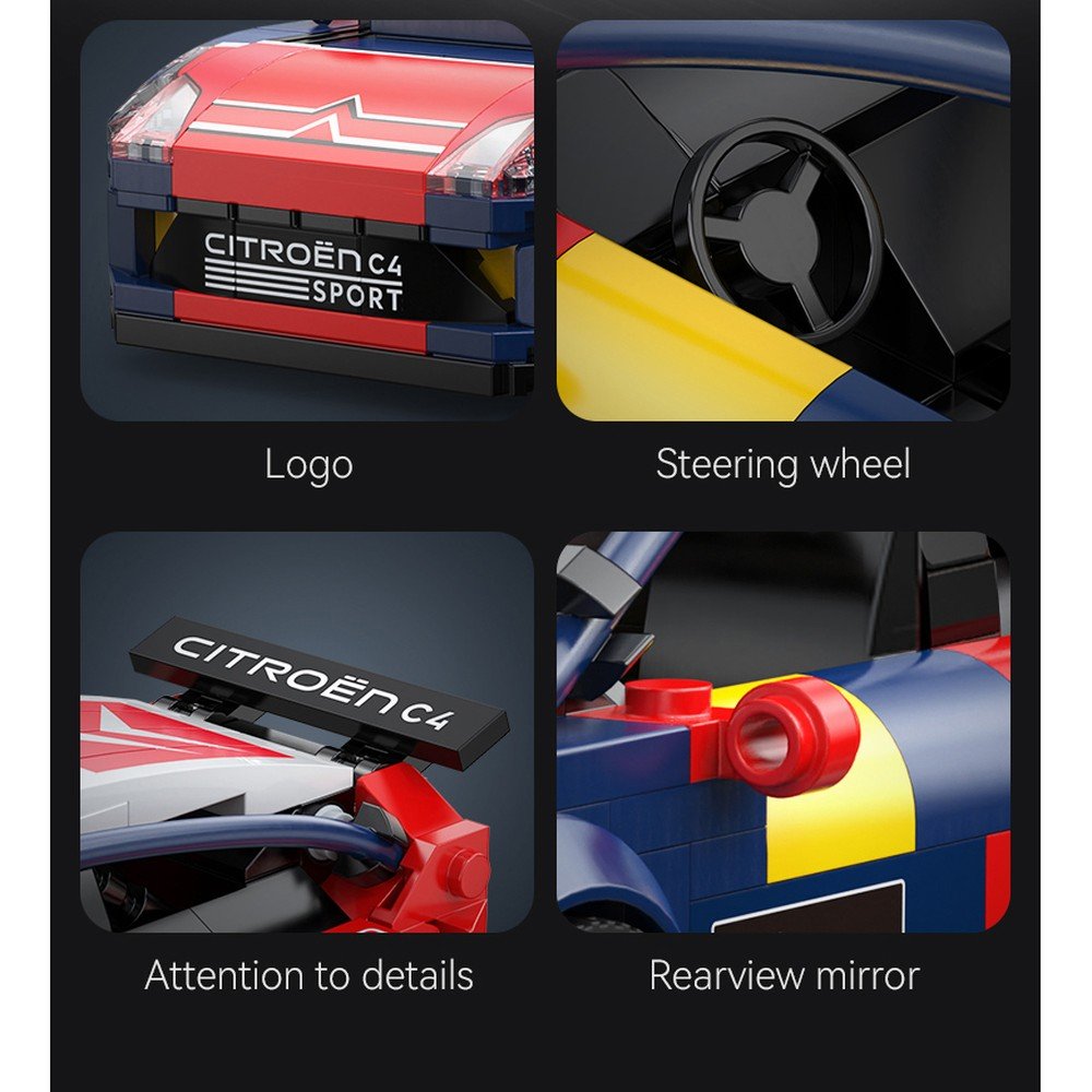 Juego construcción Citroën C4 WRC 2008 1:24 DEQUBE