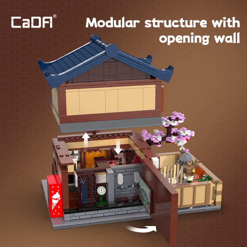 Casa Baño Japonesa Sento 1249 piezas DeQube