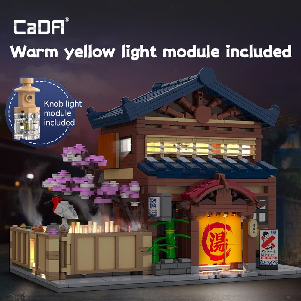 Casa Baño Japonesa Sento 1249 piezas DeQube