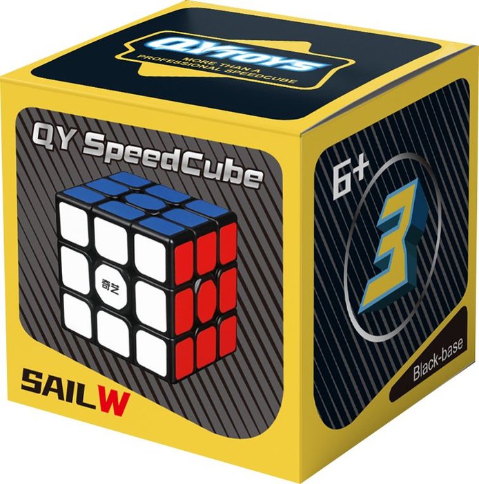 CUBO SAIL W 3X3 BLACK | QIYI | 1 UNIDAD | 6948154215205
