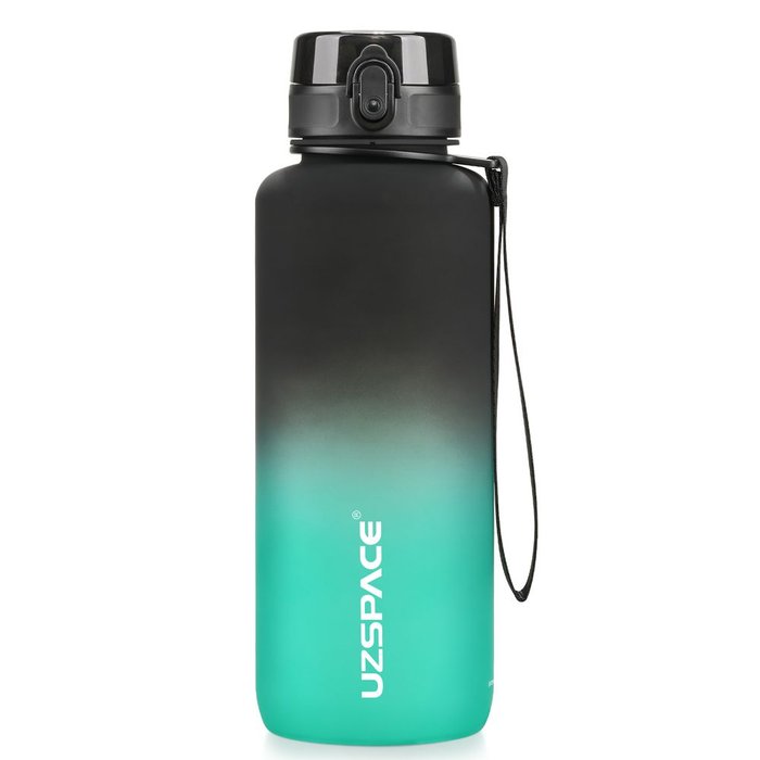 BOTELLIN TRITAN COLORFUL TWO COLOR NEGRO - VERDE 1500ML | UZSPACE | 1 UNIDAD | 6955482333167 Imagen principal del producto