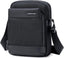 BANDOLERA CUADRADA DE NYLON BUSINESS DOBLE CREMALLERA NEGRO | ARCTIC HUNTER