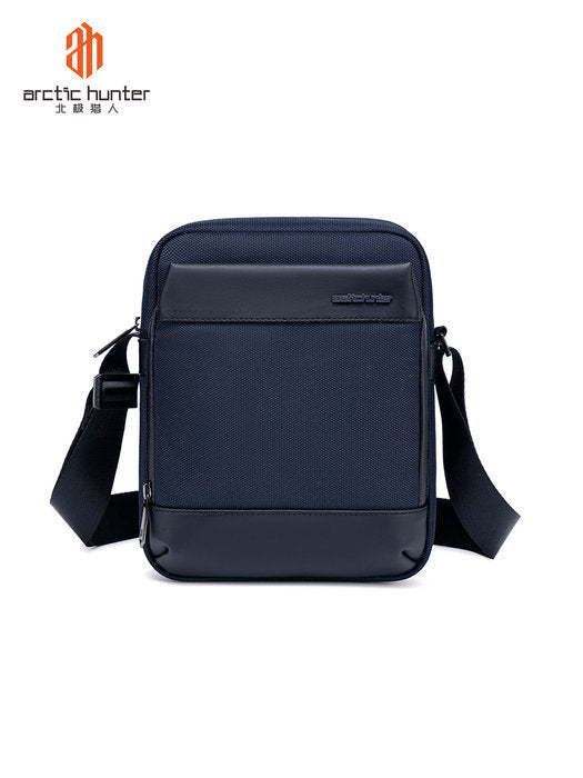 BANDOLERA CUADRADA DE NYLON BUSINESS DOBLE CREMALLERA AZUL | ARCTIC HUNTER Imagen principal del producto