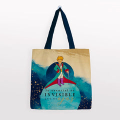 BOLSA ALGODON LPP GRANDE -7 AZUL CON CAPA | PREMIUM PAPER