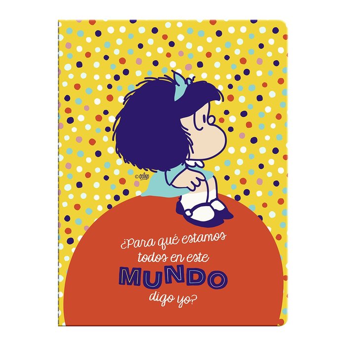 Libreta Tapa Blanda Mediana Mafalda Topos Marca Premium Paper Imagen principal del producto