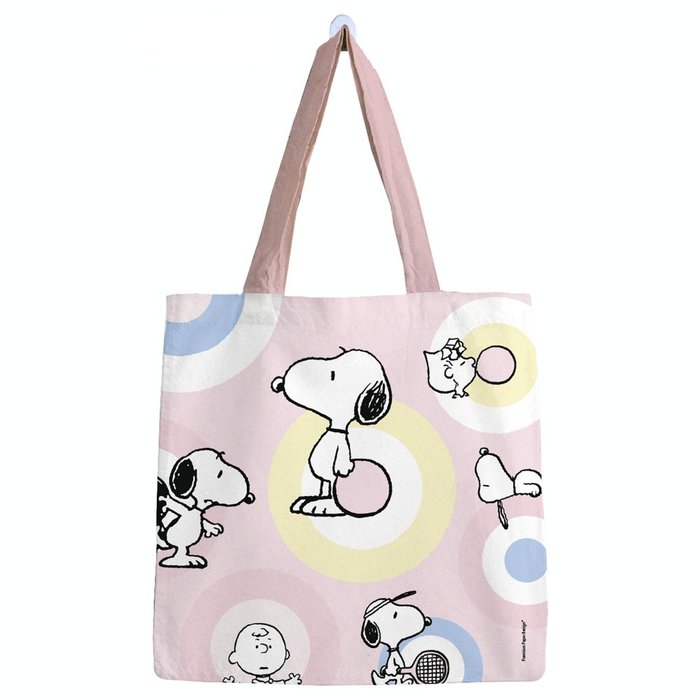 BOLSA ALGODON SNOOPY GRANDE PASTEL PATTERN | PREMIUM PAPER