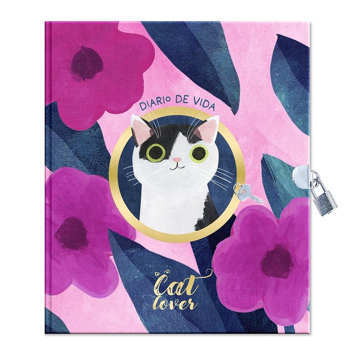 DIARIO PLANET CAT CON CANDADO | 1 UNIDADES | (PREMIUM PAPER)