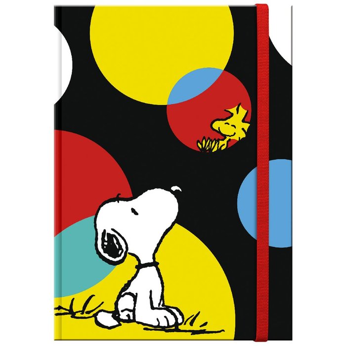 Libreta Tapa Dura Mediana A6 Snoopy Colorfull Marca Premium Paper Imagen principal del producto