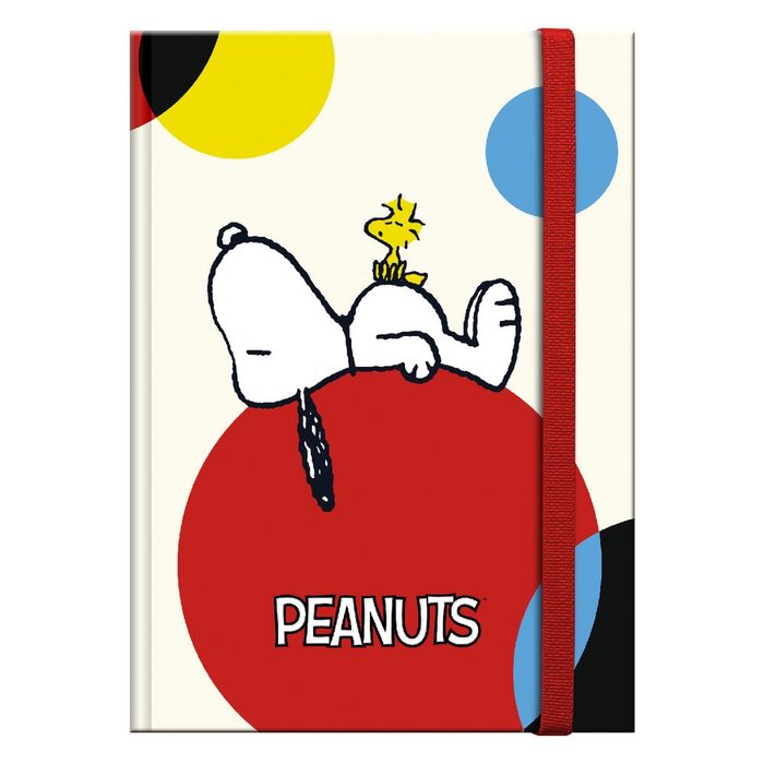 Libreta tapa dura pequeña A7 Snoopy Colorfull Marca Premium Paper
