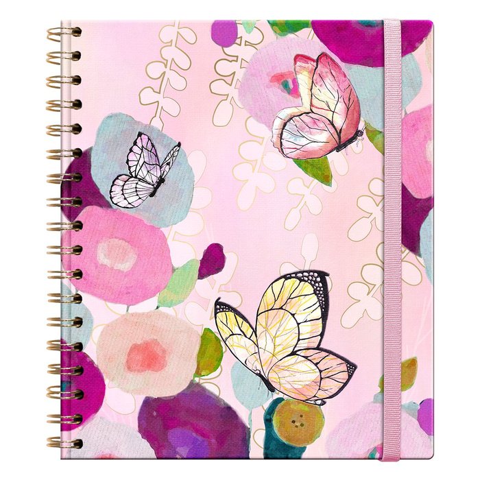 Libreta Tapa Dura Grande Butterfly Espiral Premium Paper Imagen principal del producto