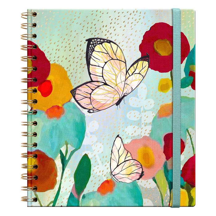 Libreta Tapa Dura Grande Butterfly Espiral Premium Paper