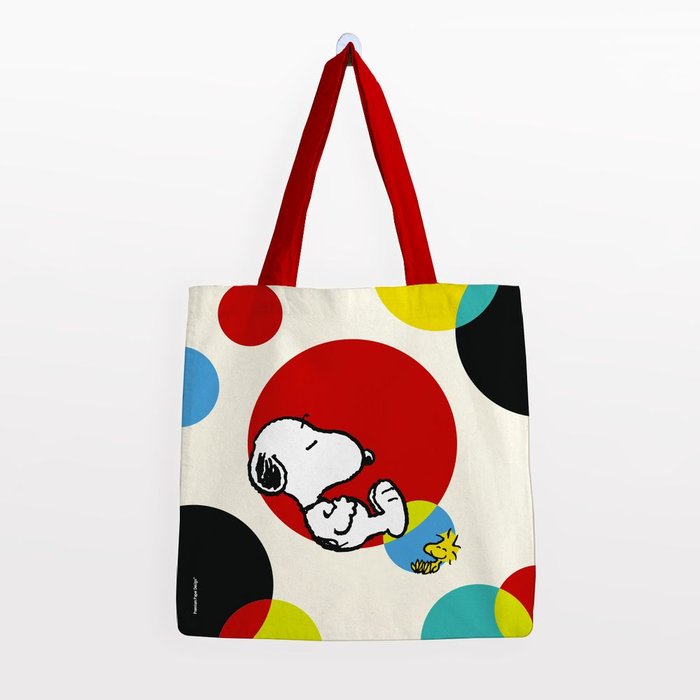 BOLSA ALGODON SNOOPY GRANDE -9 CIRCULO | PREMIUM PAPER