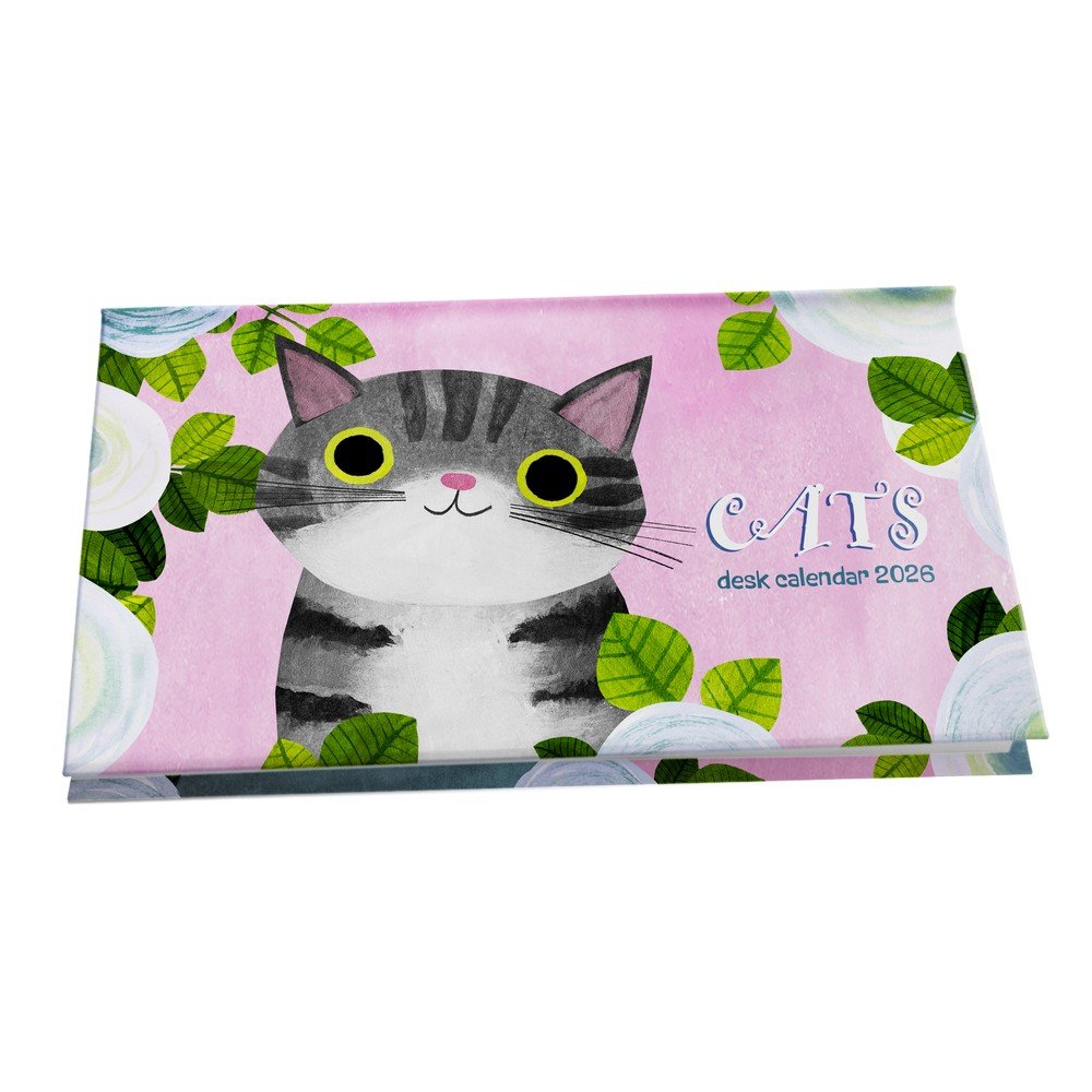 Calendario escritorio Planet Cat 2026 Premium Paper Agendas Imagen principal del producto