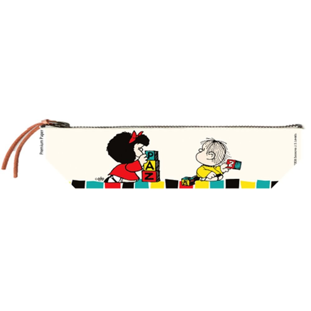 Estuche Portatodo Mafalda Paz Premium Paper