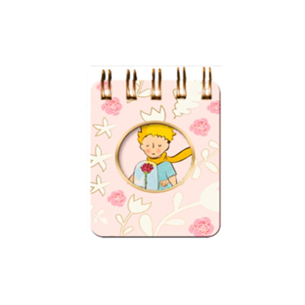 Mini Block con Espiral El Principito con Rosa | Premium Paper