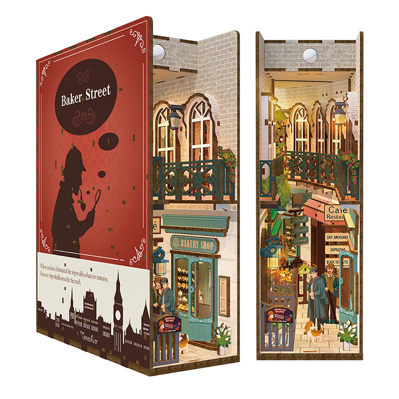 Maqueta Book Nook Baker Street con Luz y Sensor Movimiento TONECHEER Imagen principal del producto