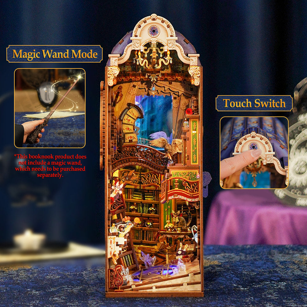 Maqueta Book Nook Biblioteca Mágica con Luz LED Tonecheer