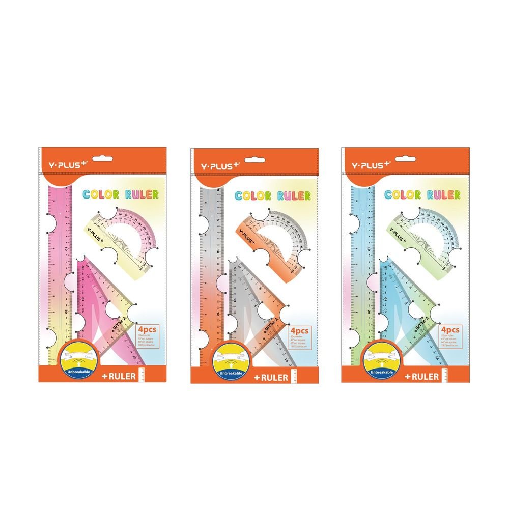 Set Reglas Irrompibles 3 Colores Yplus Imagen principal del producto