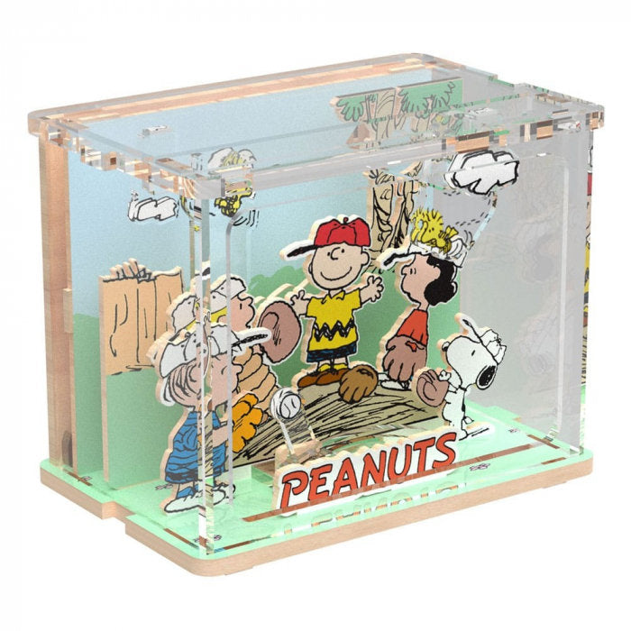 Maqueta con Movimiento Escena Snoopy Beisbol PUREMIND