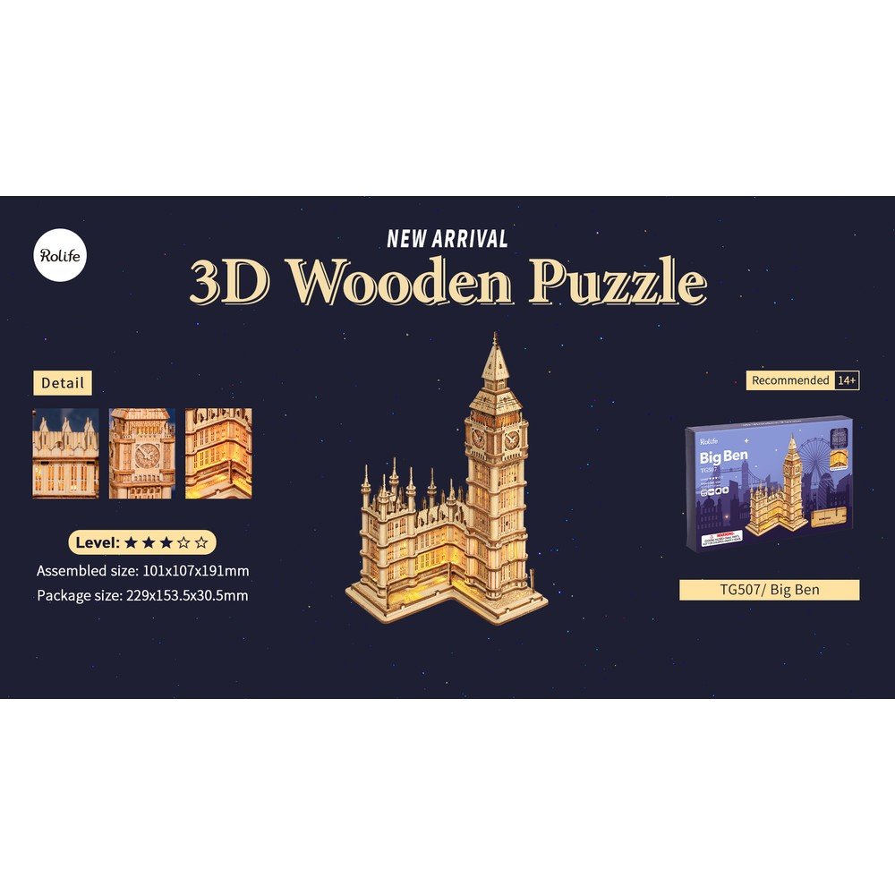 Maqueta Big Ben Rolife Madnesstoys