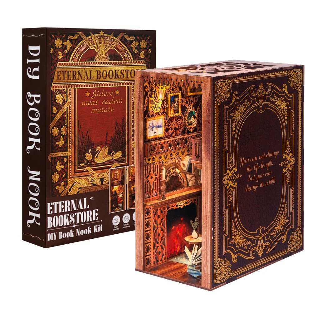 Maqueta Book Nook con Luz Librería Eterna CUTEBEE Imagen principal del producto