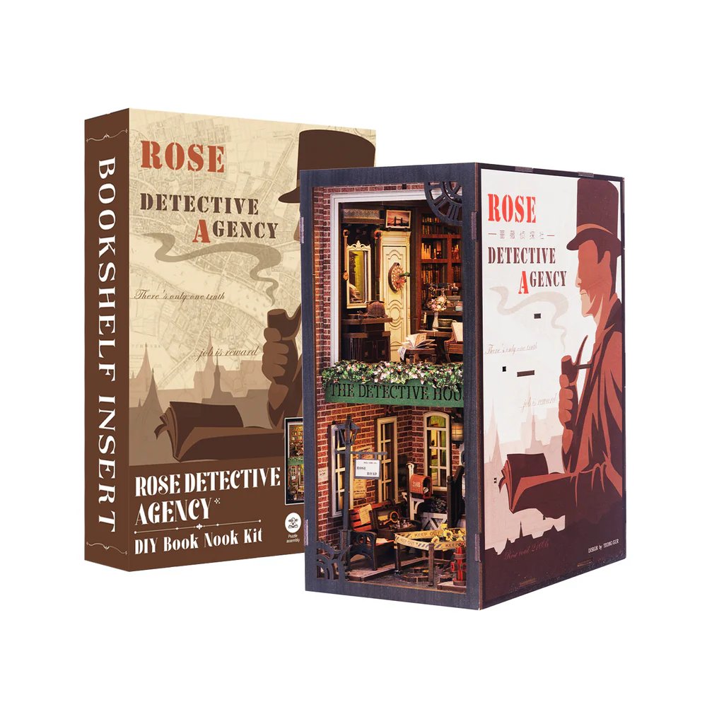 Maqueta Book Nook con Luz Agencia de Detectives Rose CUTEBEE Imagen principal del producto