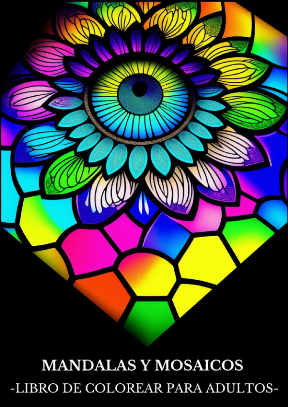 ✅ MANDALAS Y MOSAICOS: Libro de Colorear para Adultos con Patrones y Dibujos de Mandalas y Mosaicos Imagen principal del producto