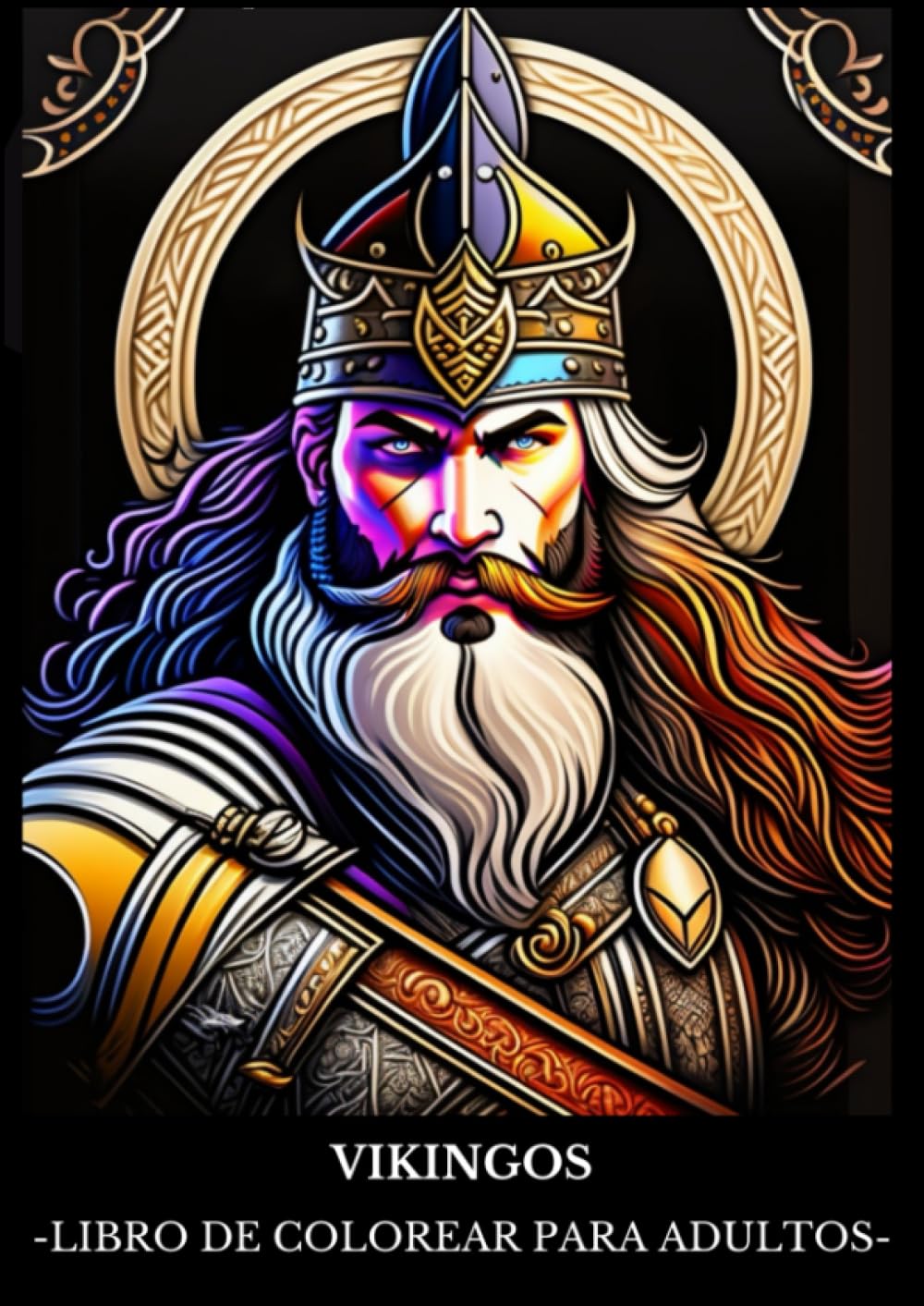 ✅ VIKINGOS: Libro de Colorear para Adultos con Dibujos de Guerreros y Guerreras Vikingos