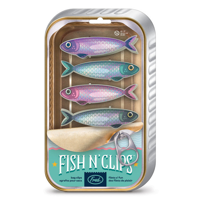 SET 4 PINZAS PARA BOLSAS PESCADO | WIDDOP | 1 UNIDAD | 7289870431234