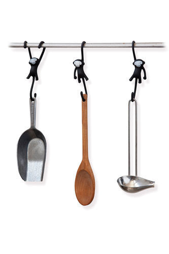 COLGADORES DE COCINA BLACK MONKEYS PACK 3 UDS | MAGS BRANDS | 1 UNIDAD | 7290018009819 Imagen principal del producto