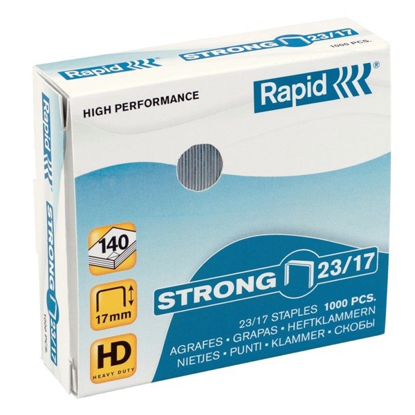 Grapas Strong Rapid 23/17 Pack 100 unidades Imagen principal del producto