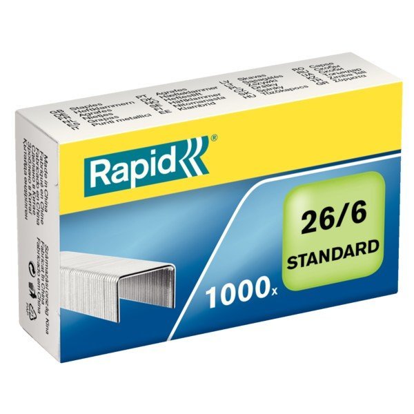 GRAPAS ESTANDARES RAPID 26/6 | 20 UNIDADES | (RAPID) Imagen principal del producto