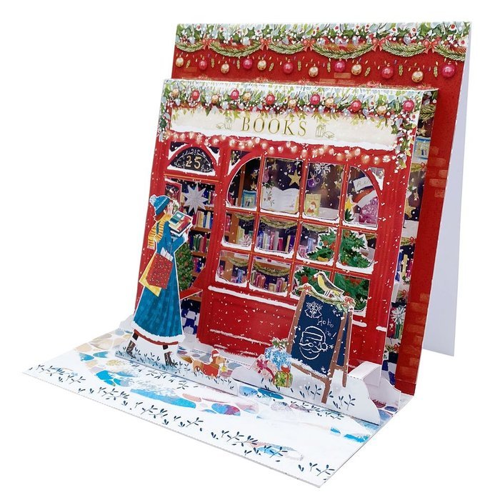 TARJETA FELICITACION GREETING 3D POPUP LIBRERIA NAVIDAD | PICTURA | 1 UNIDAD | 7316197941228
