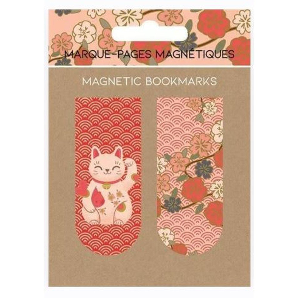 Marcapáginas magnético Gato Maneki Neko Pictura, pack de 6
