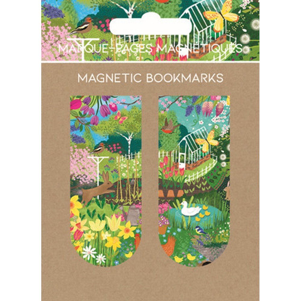 Marcapáginas magnéticos Jardín Silvestre Pictura, pack de 6