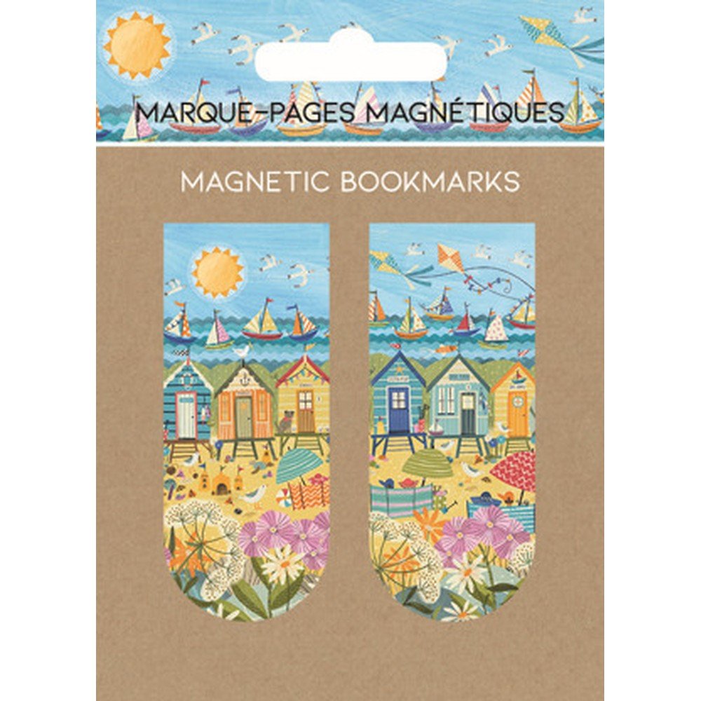 Marcapáginas magnéticos Cabañas de Playa, pack de 6