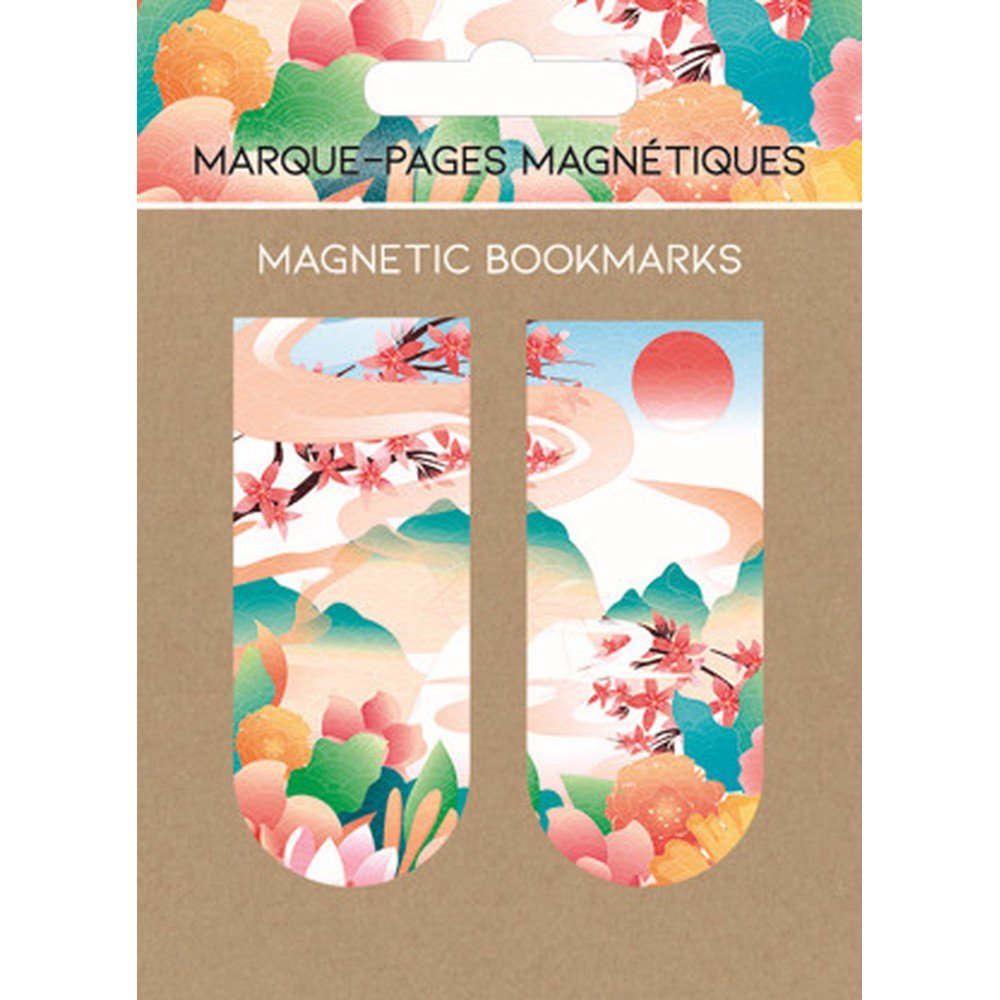 Marcapáginas magnéticos Cerezos PICTURA, pack 6 unidades